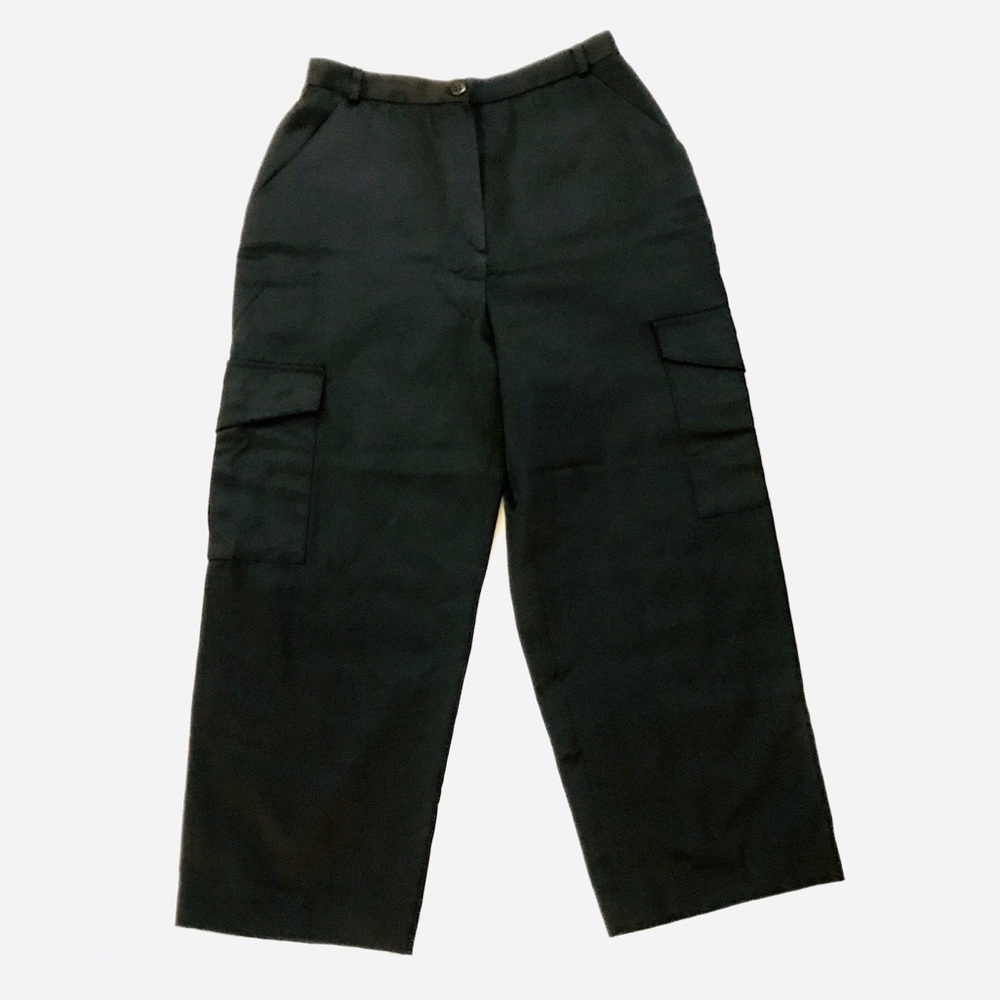 Ces Astuces Astu Black Crop Cargo Pants
